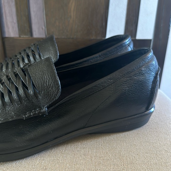 Aetrex Women’s Leather Slip On Loafers Flats Black Size 13XW Wide - Picture 2 of 9